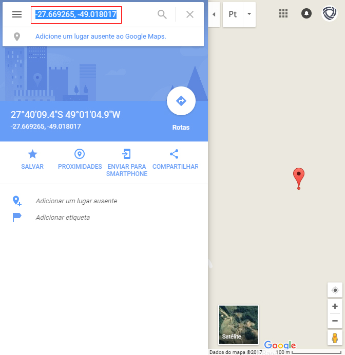 Veja como obter as coordenadas geográficas através do novo Google Maps - Portal do Rancho